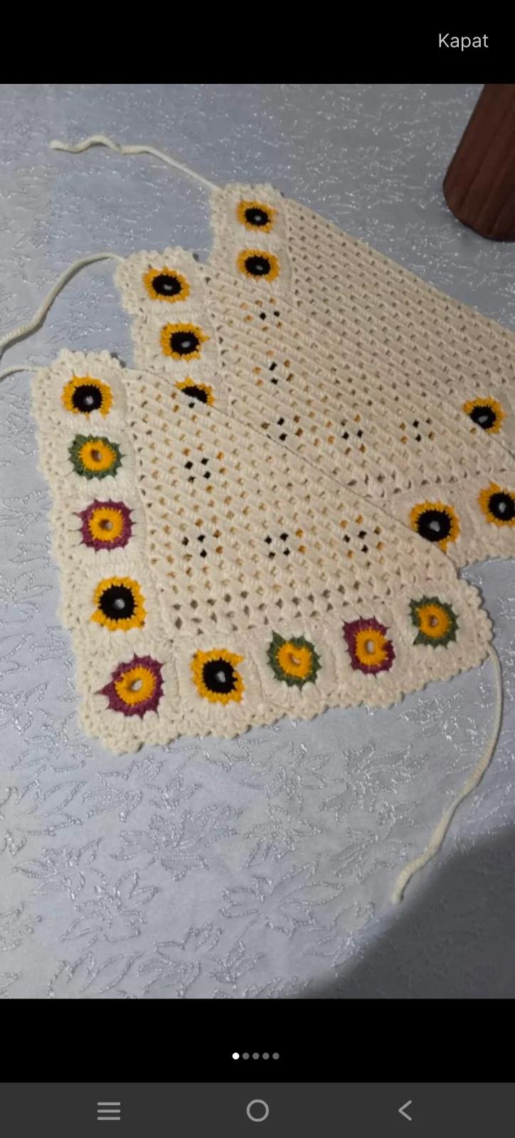 El örgüsü bandana ve tokalar - 1