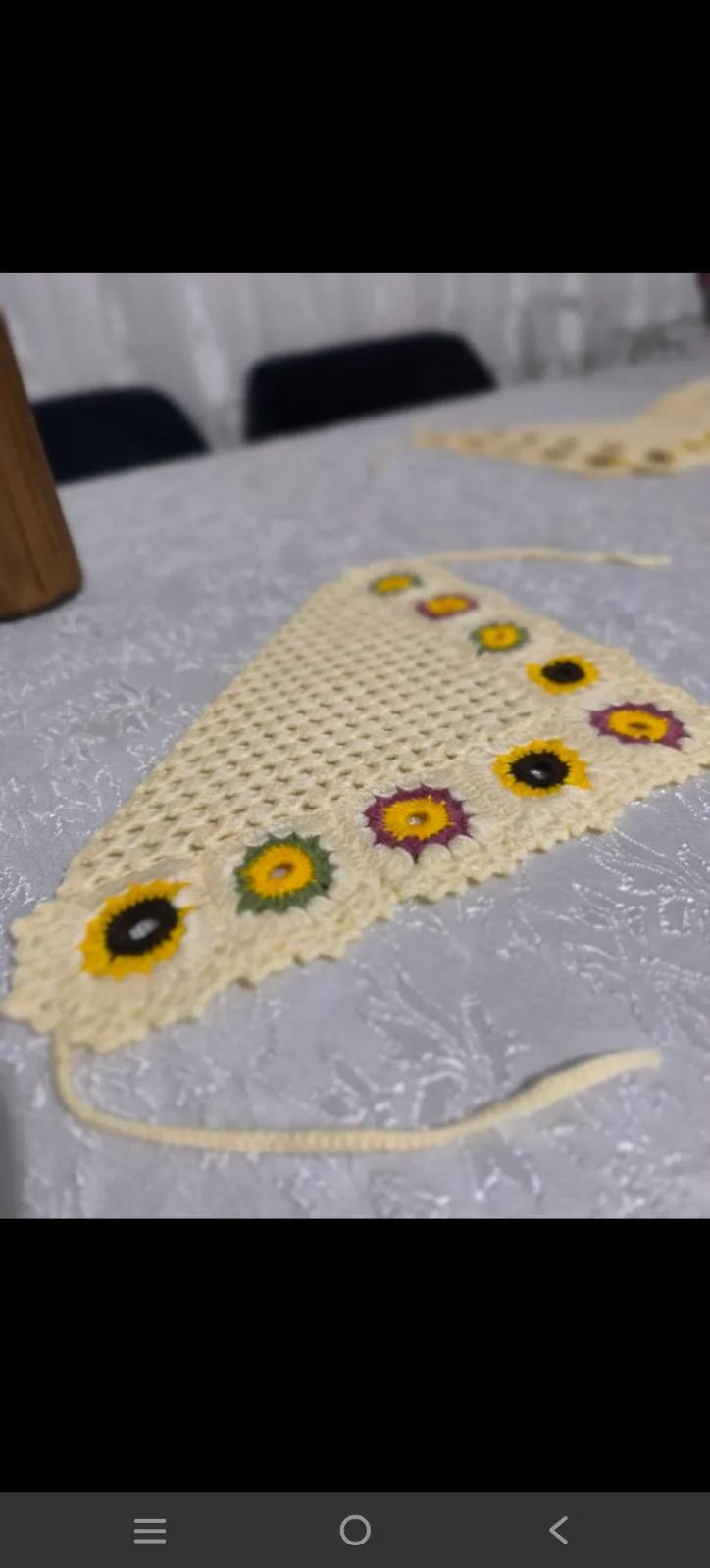 El örgüsü bandana ve tokalar - 2